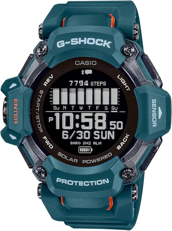 Relógio GPS Monitor Cardíaco Pulso G-SHOCK Squad GBD-H2000-2DR
